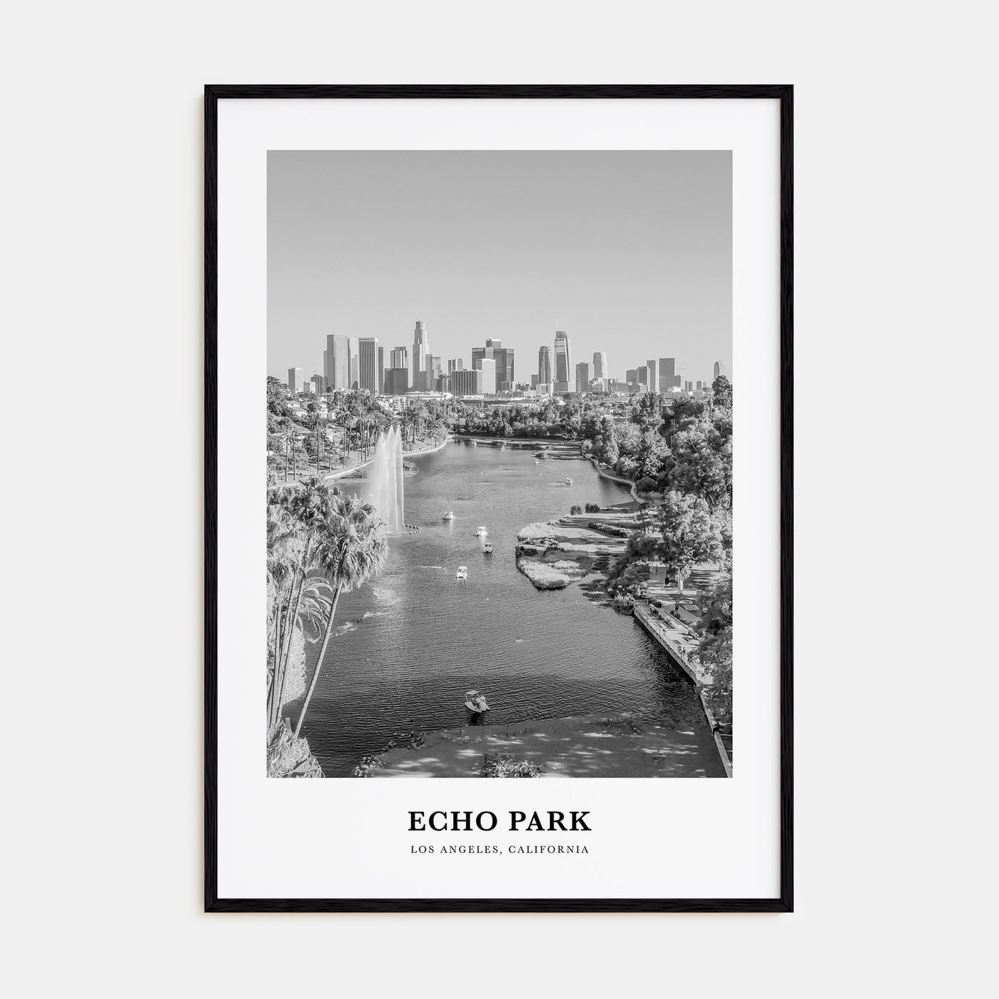 Echo Park Portrait B&W No 2 Poster