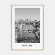 Echo Park Portrait B&W No 2 Poster