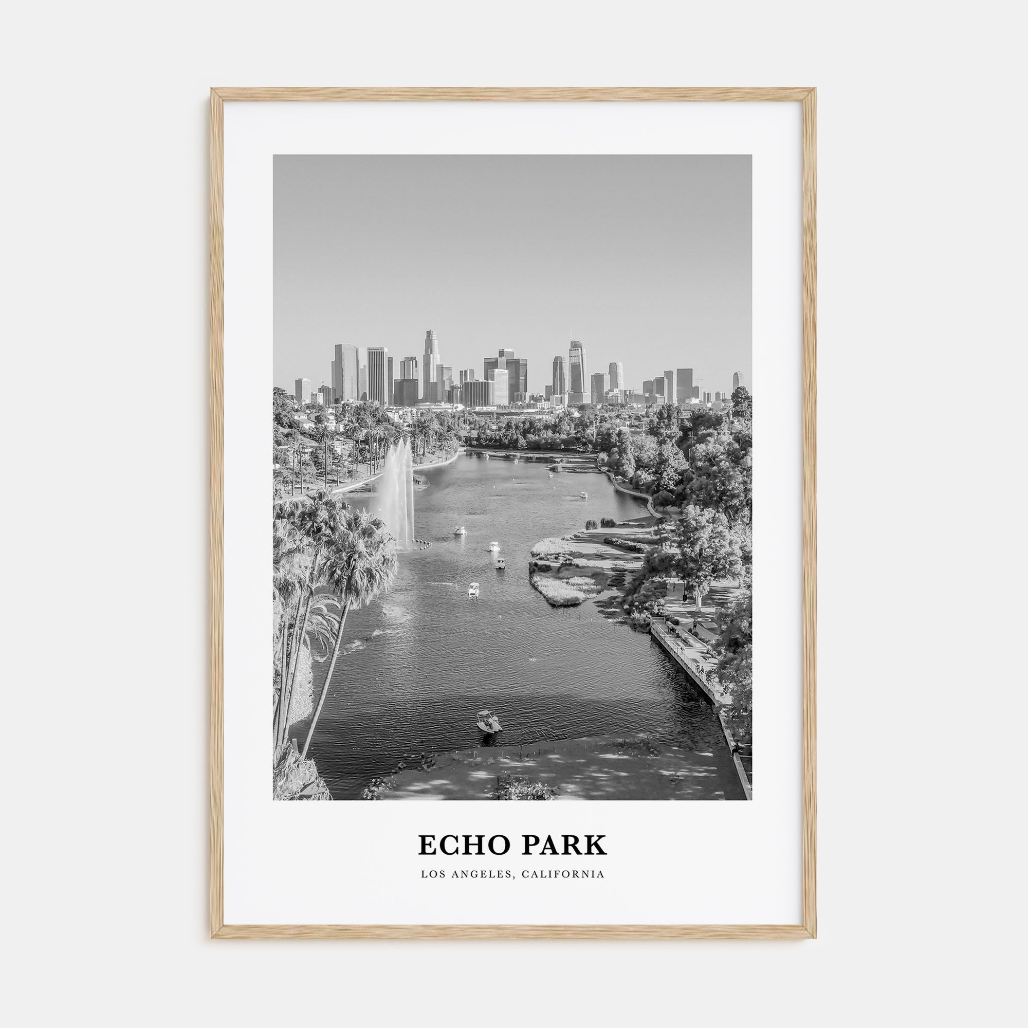 Echo Park Portrait B&W No 2 Poster