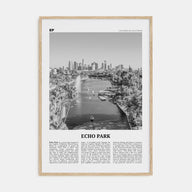 Echo Park Travel B&W No 1 Poster