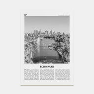Echo Park Travel B&W No 1 Poster