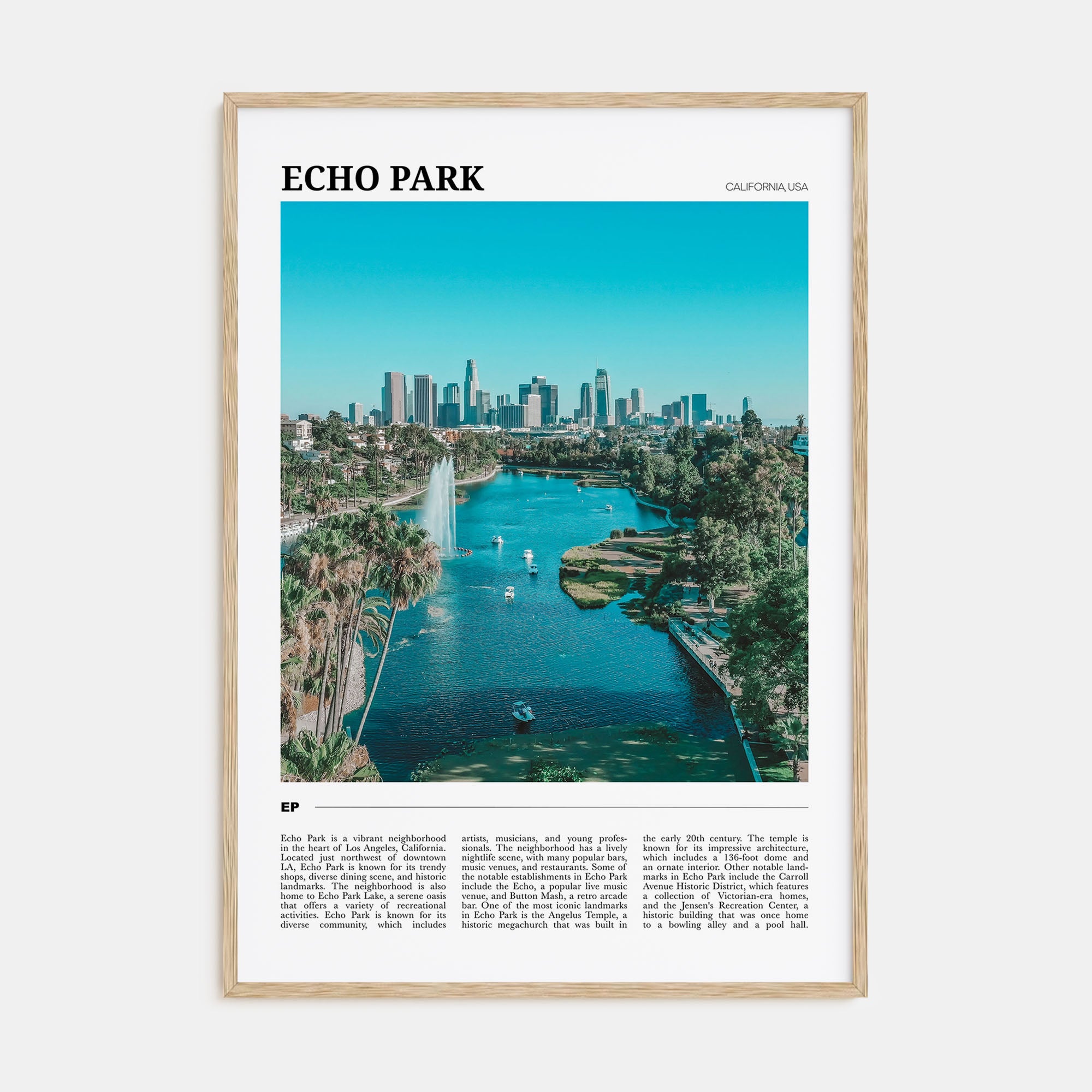 Echo Park Travel Color Poster