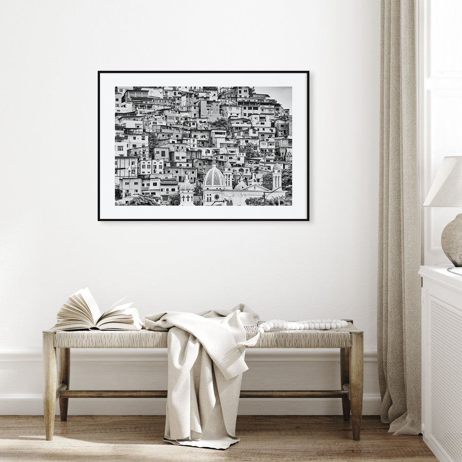 Ecuador Landscape B&W Poster