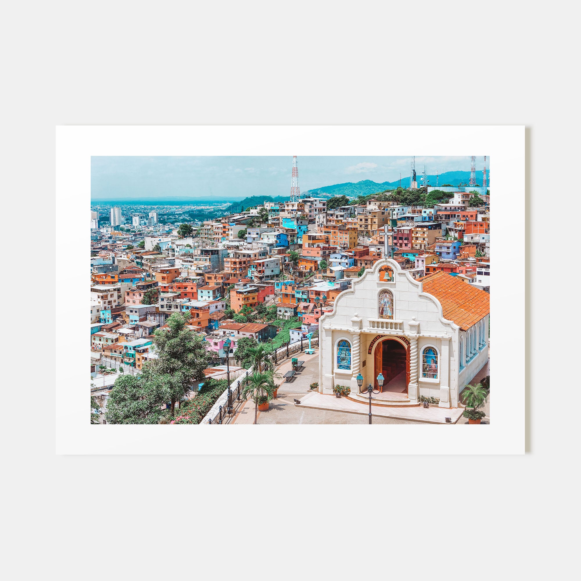 Ecuador Landscape Color Poster