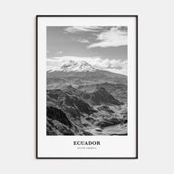 Ecuador Portrait B&W No 1 Poster