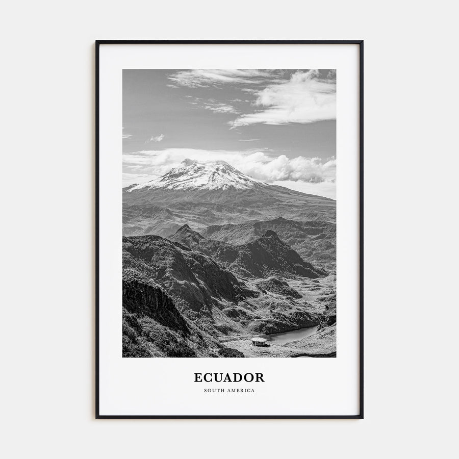 Ecuador Portrait B&W No 1 Poster