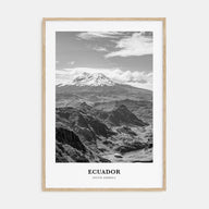 Ecuador Portrait B&W No 1 Poster