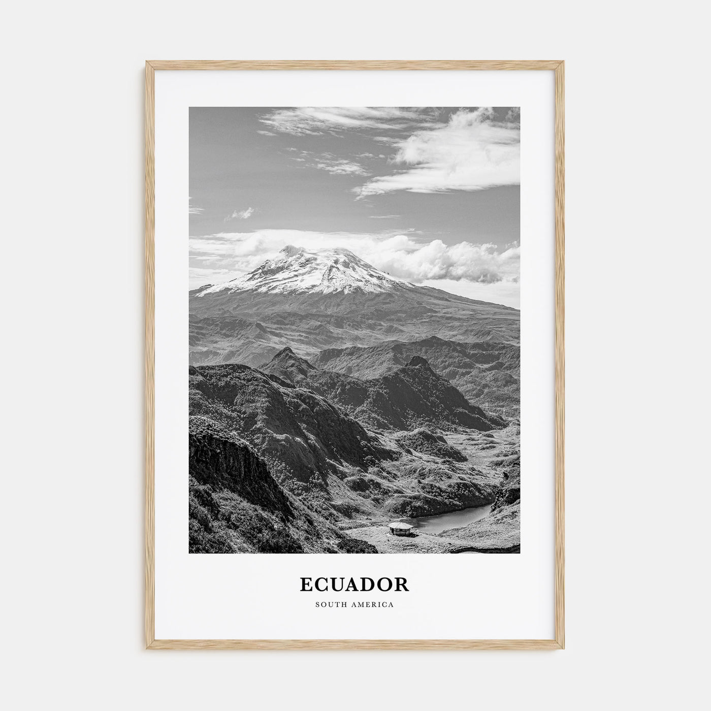 Ecuador Portrait B&W No 1 Poster