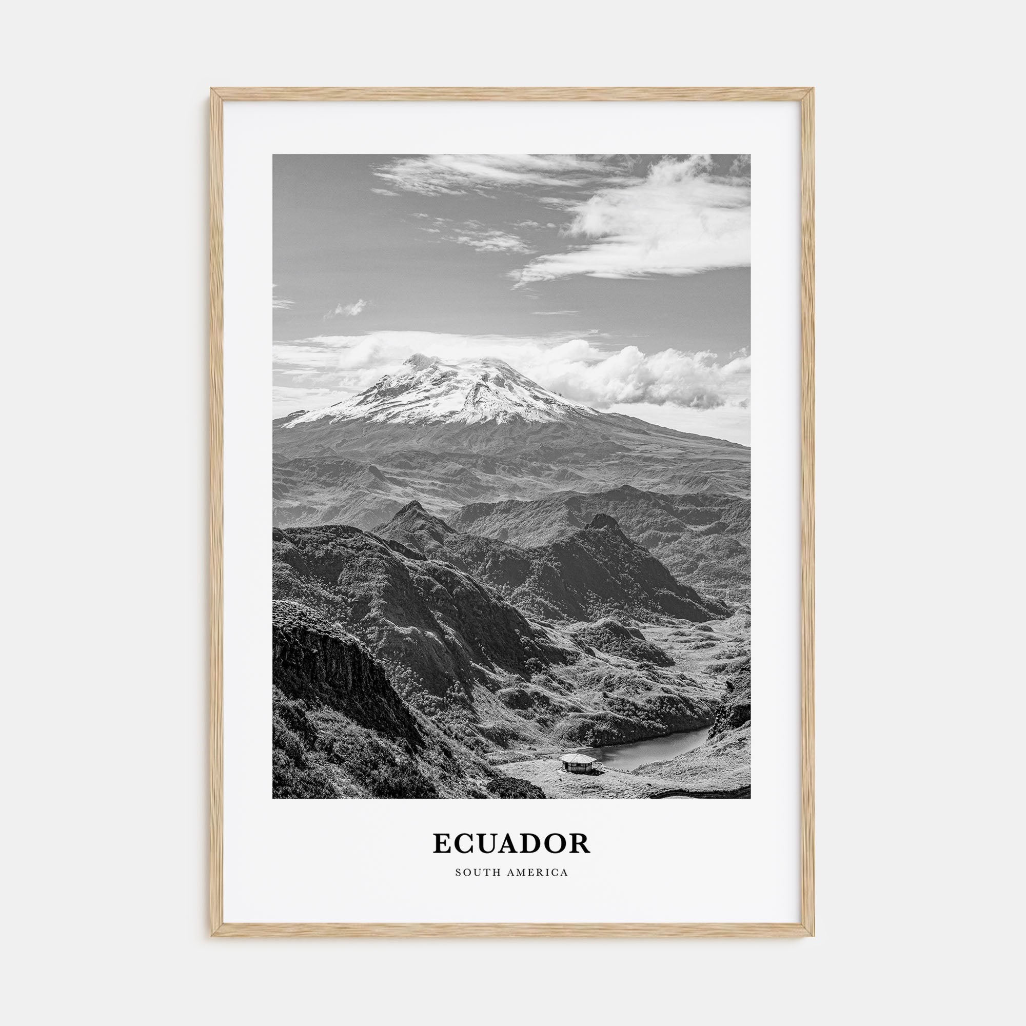 Ecuador Portrait B&W No 1 Poster