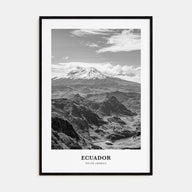 Ecuador Portrait B&W No 1 Poster