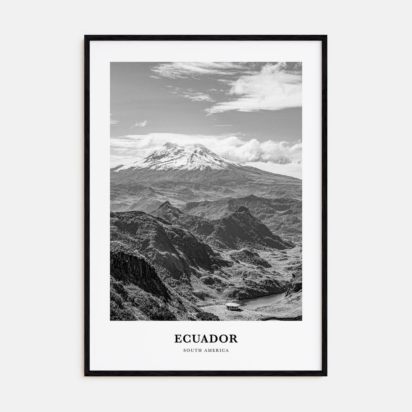 Ecuador Portrait B&W No 1 Poster