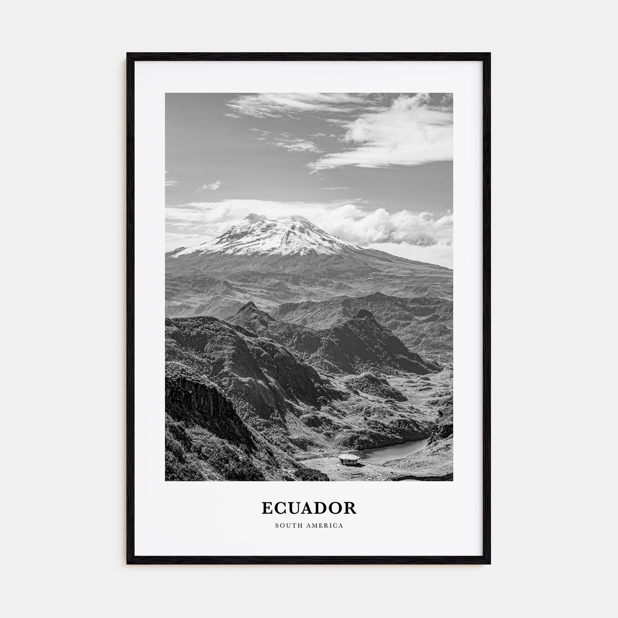 Ecuador Portrait B&W No 1 Poster