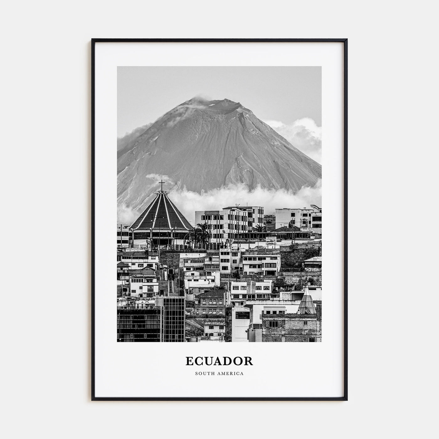 Ecuador Portrait B&W No 2 Poster