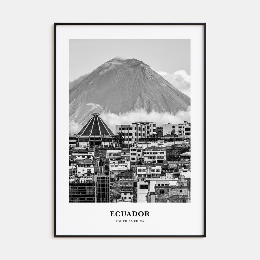 Ecuador Portrait B&W No 2 Poster