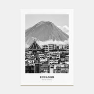 Ecuador Portrait B&W No 2 Poster