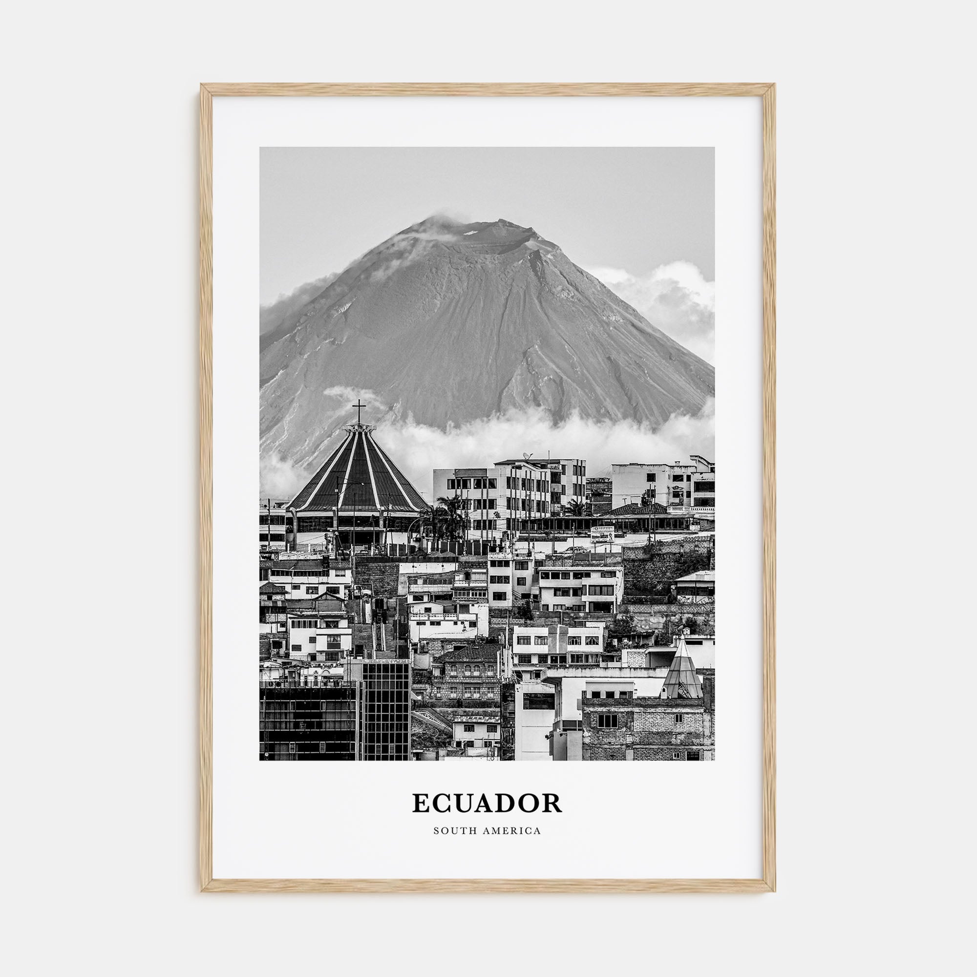 Ecuador Portrait B&W No 2 Poster