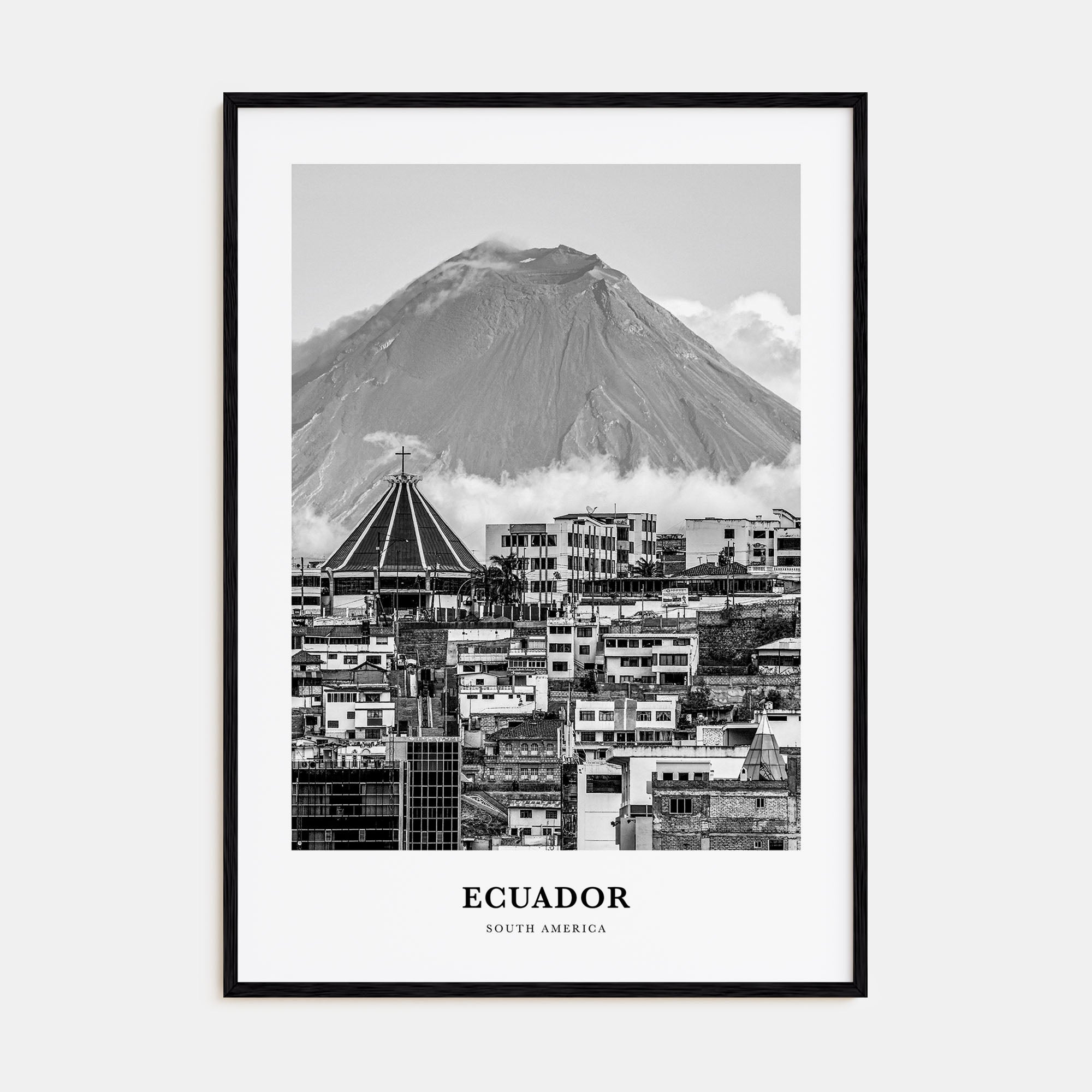 Ecuador Portrait B&W No 2 Poster