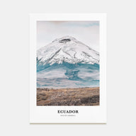 Ecuador Portrait Color Poster