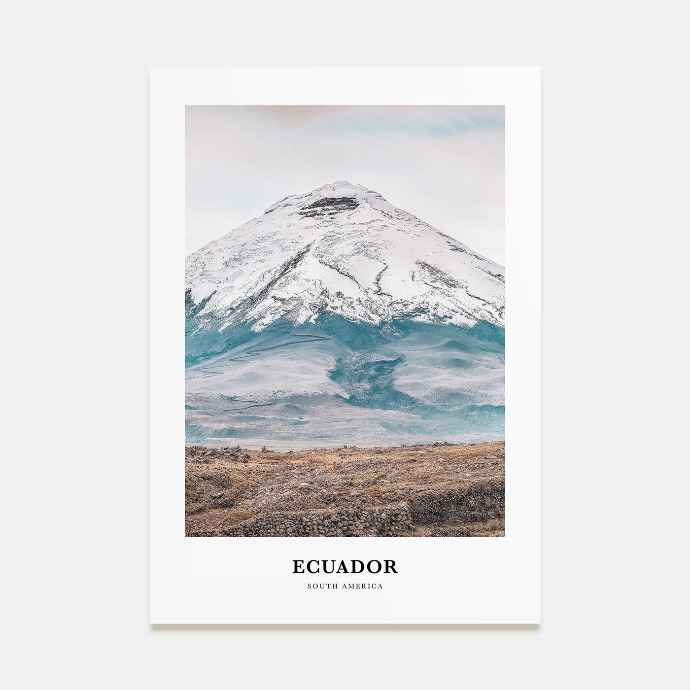 Ecuador Portrait Color Poster