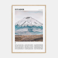 Ecuador Travel Color Poster