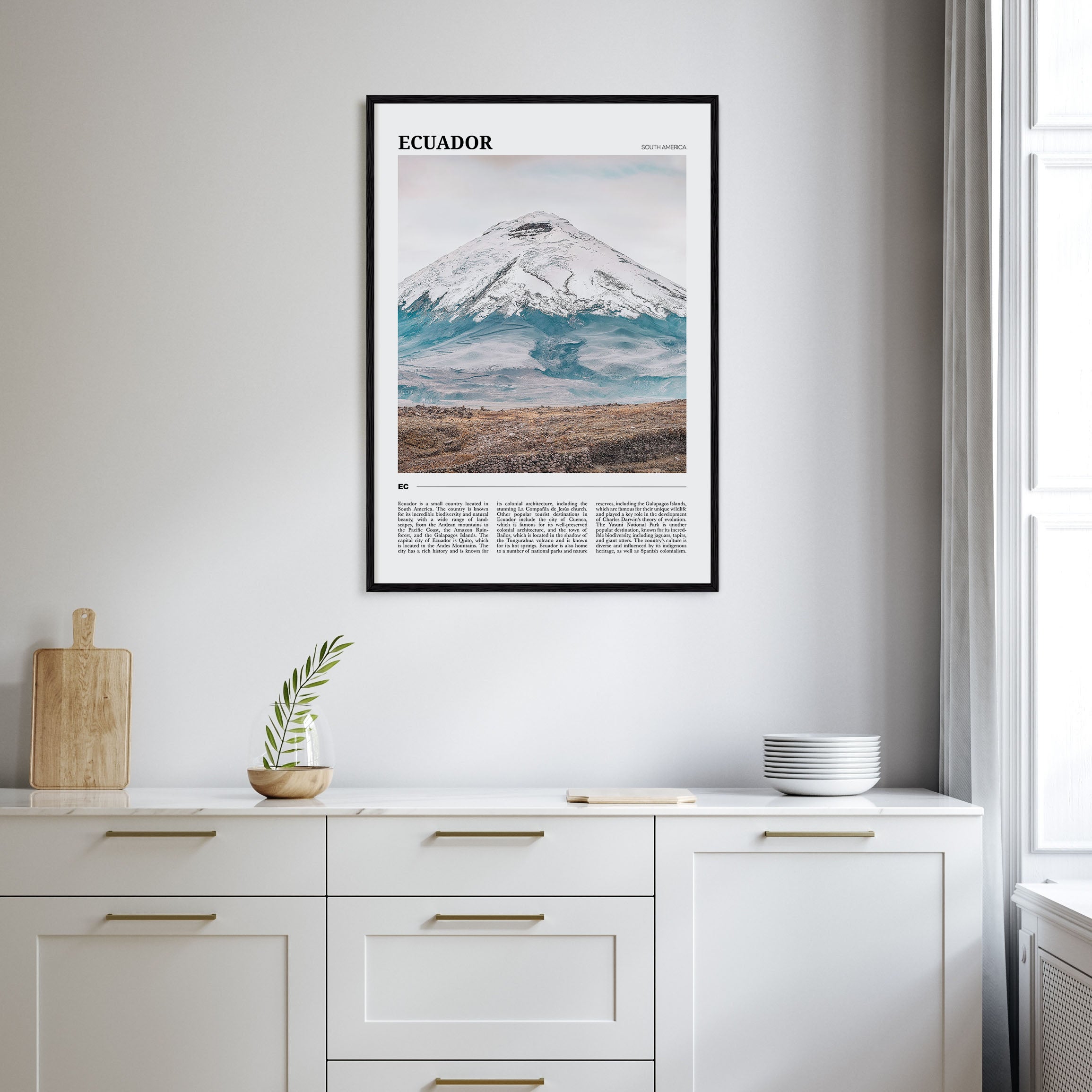 Ecuador Travel Color Poster