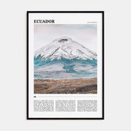 Ecuador Travel Color Poster