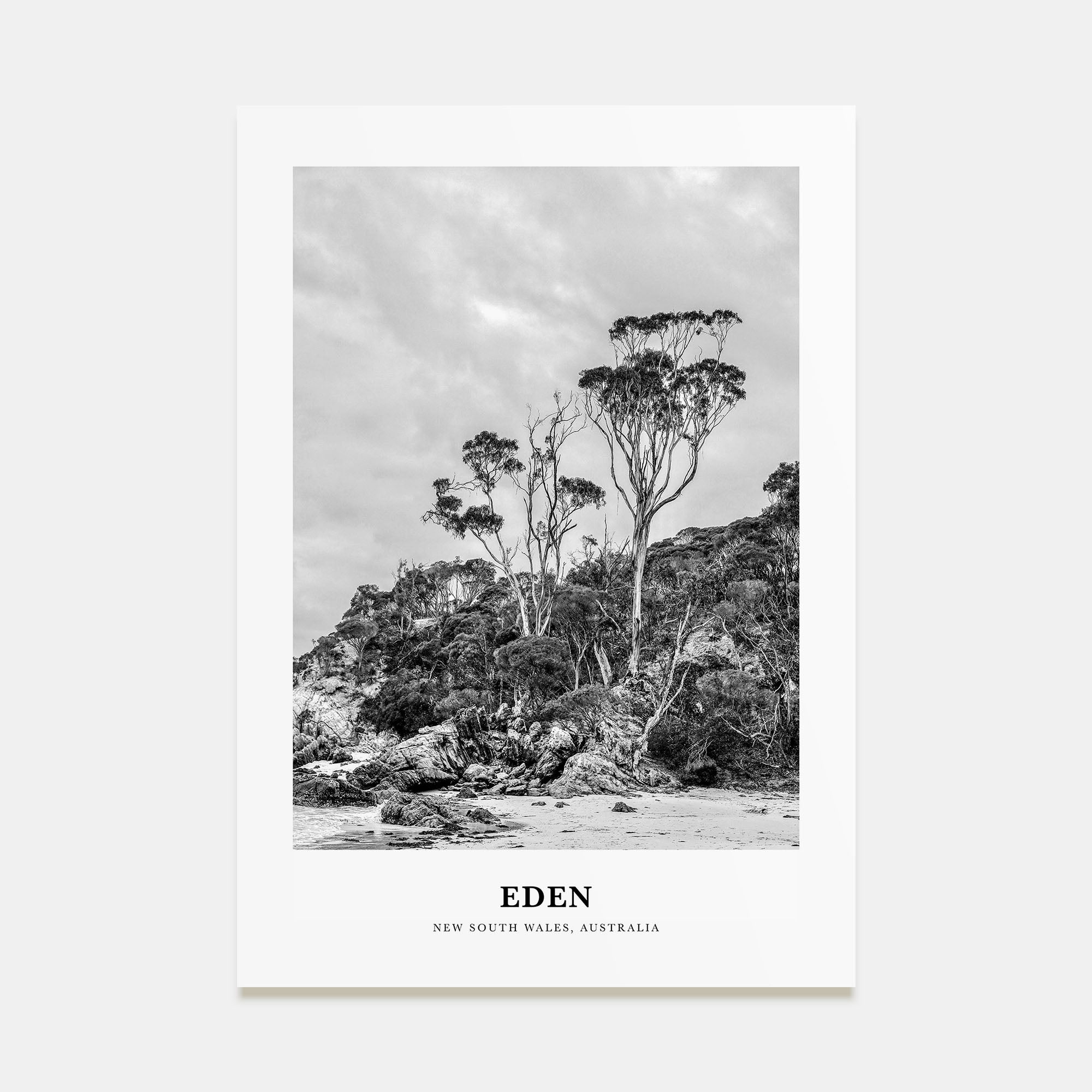 Eden Portrait B&W Poster