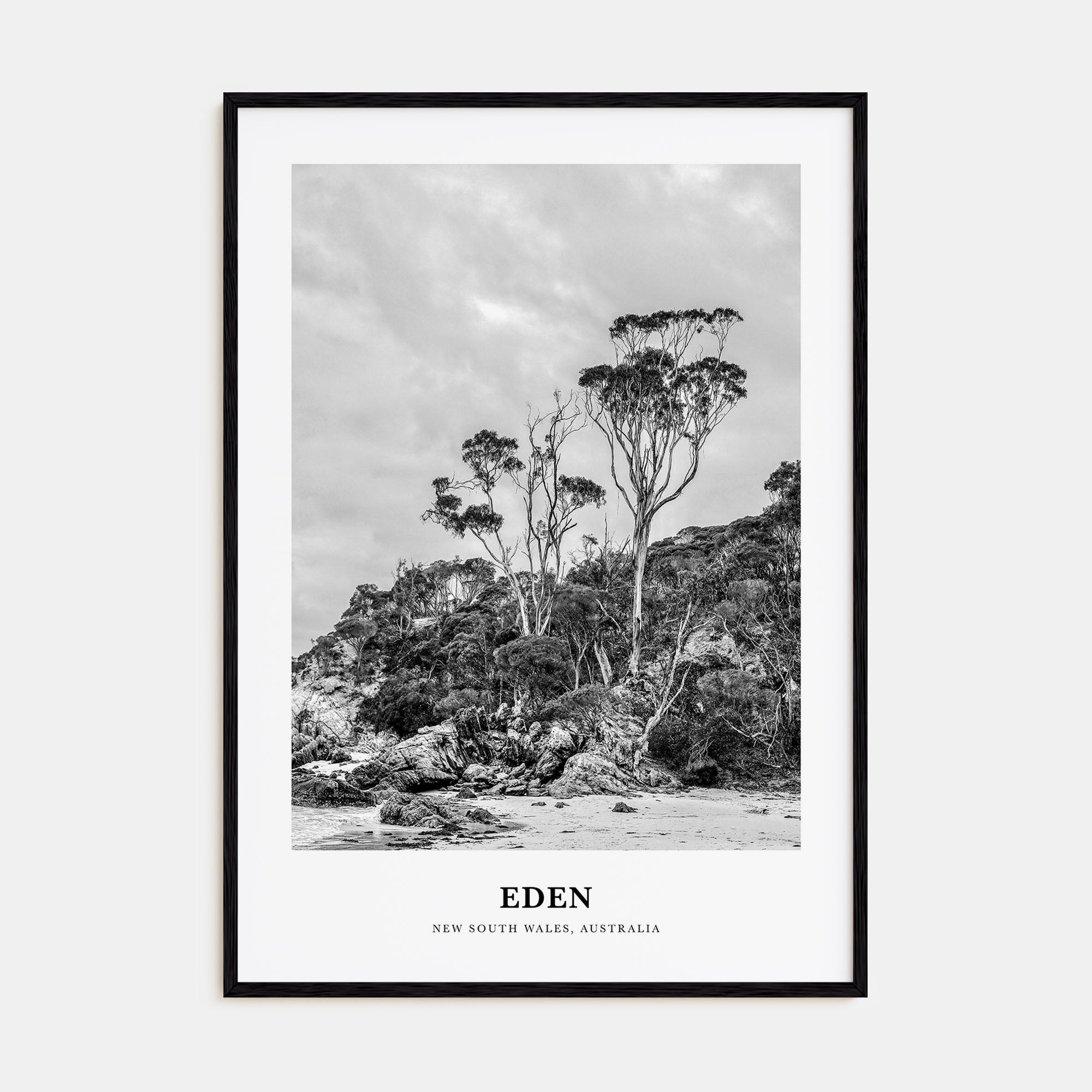 Eden Portrait B&W Poster