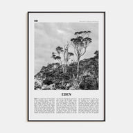 Eden Travel B&W Poster