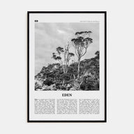 Eden Travel B&W Poster