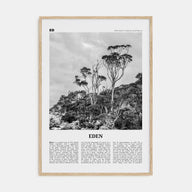 Eden Travel B&W Poster