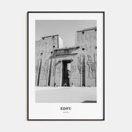 Edfu Portrait B&W Poster