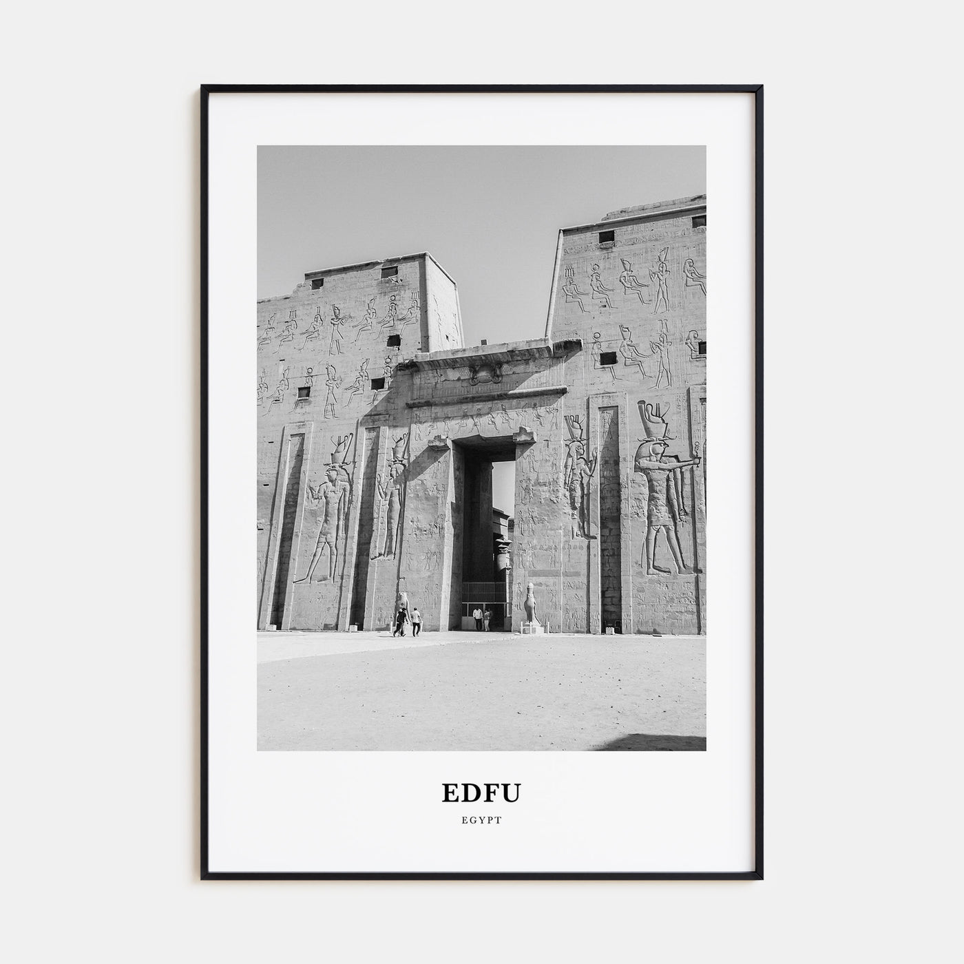 Edfu Portrait B&W Poster