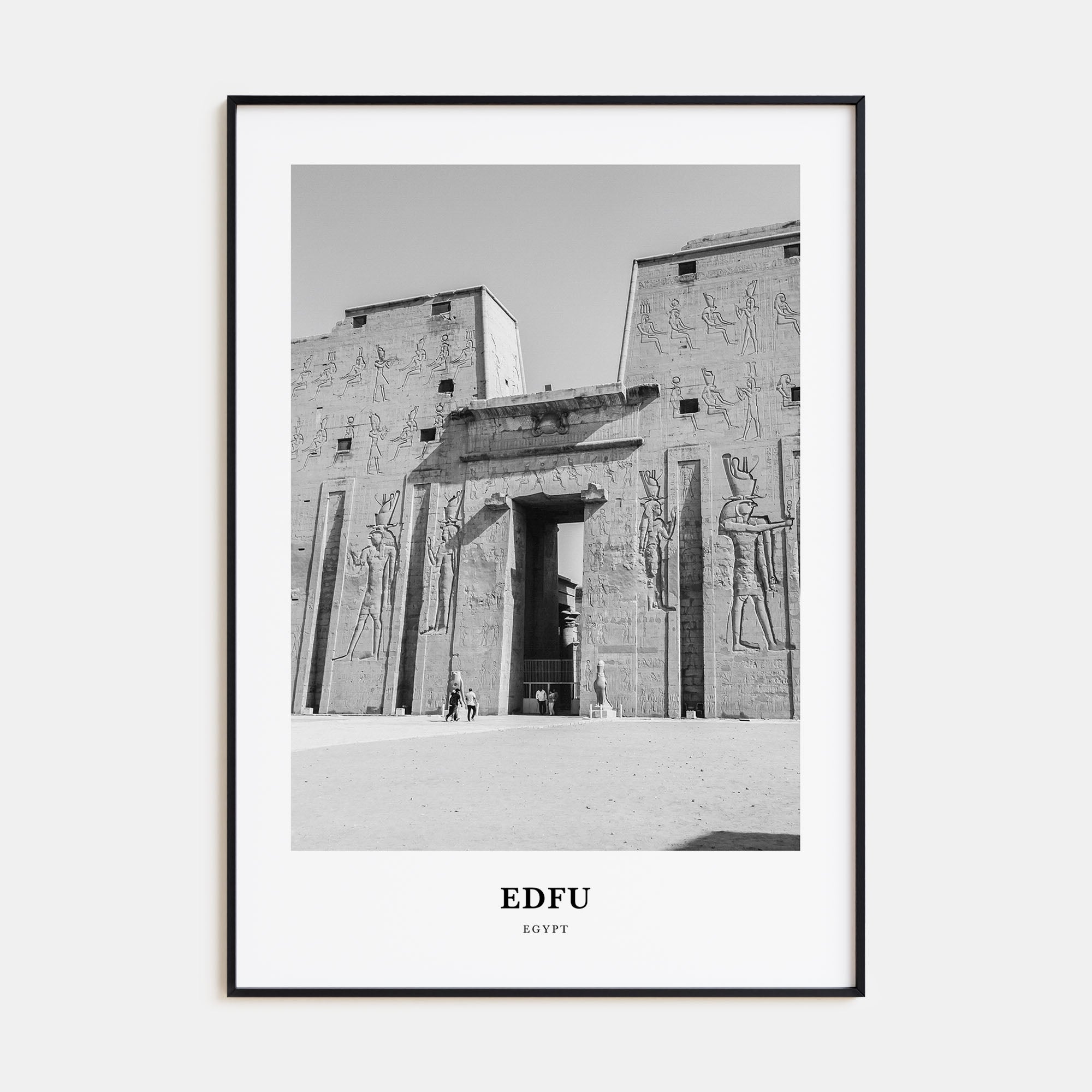 Edfu Portrait B&W Poster