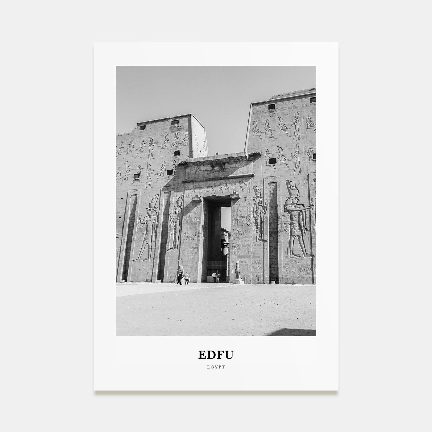 Edfu Portrait B&W Poster