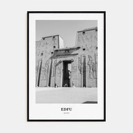Edfu Portrait B&W Poster