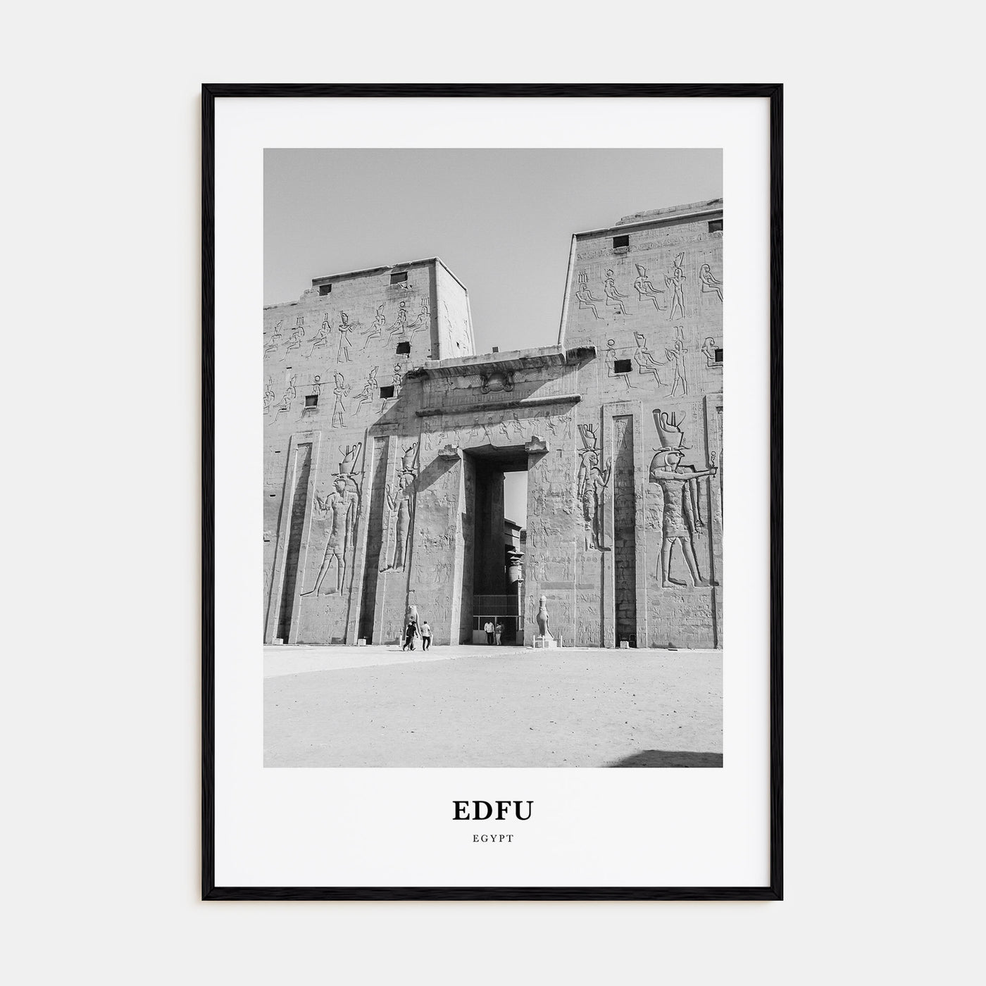 Edfu Portrait B&W Poster