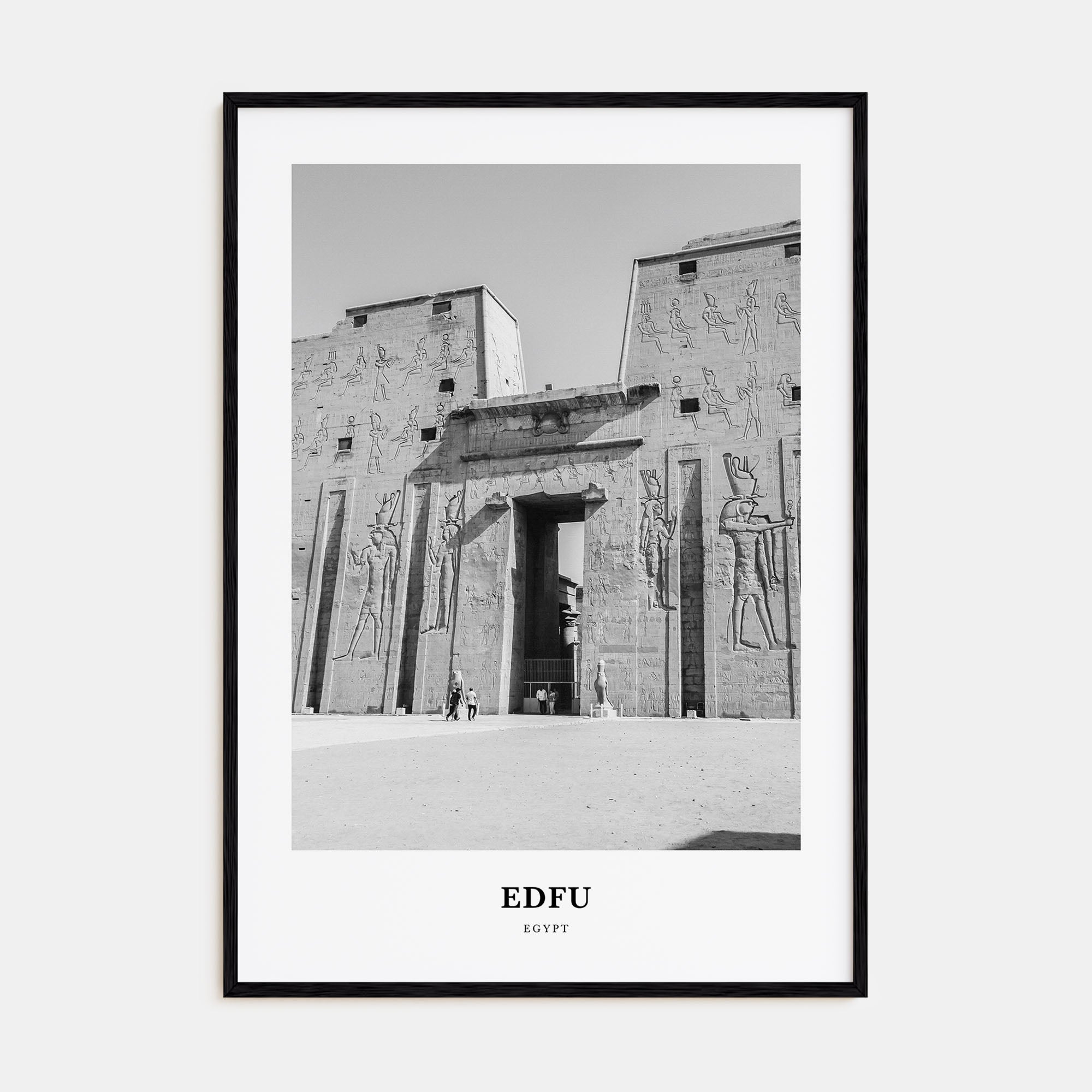 Edfu Portrait B&W Poster