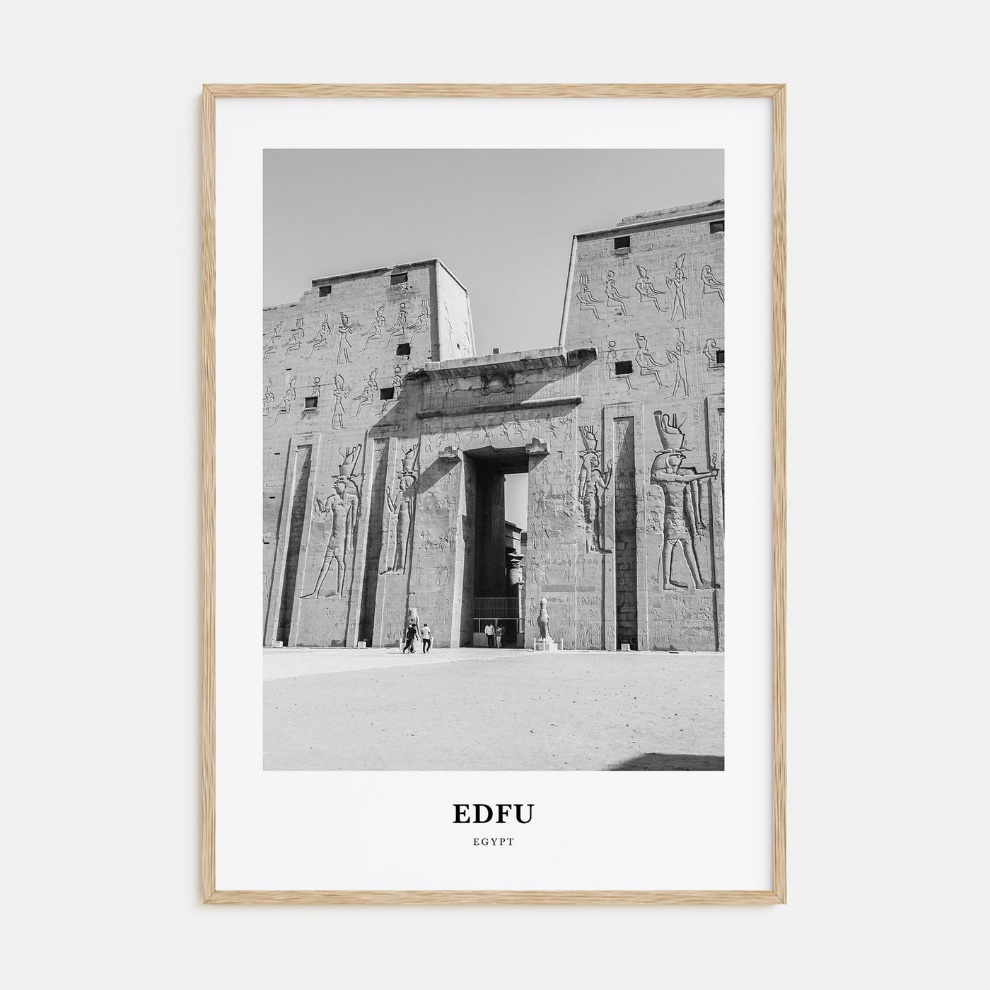 Edfu Portrait B&W Poster