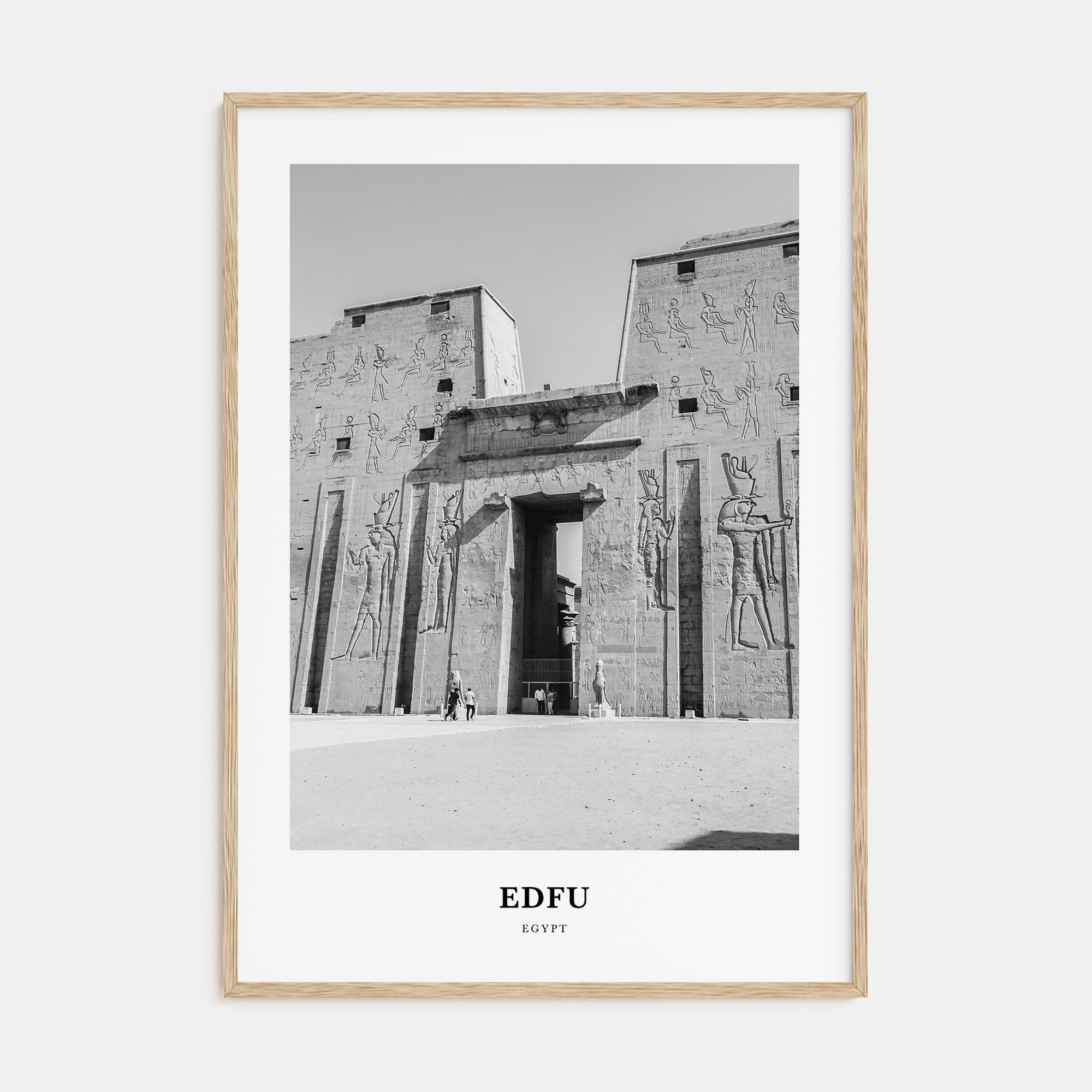 Edfu Portrait B&W Poster