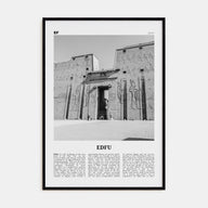 Edfu Travel B&W Poster