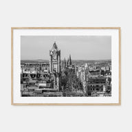 Edinburgh Landscape B&W Poster