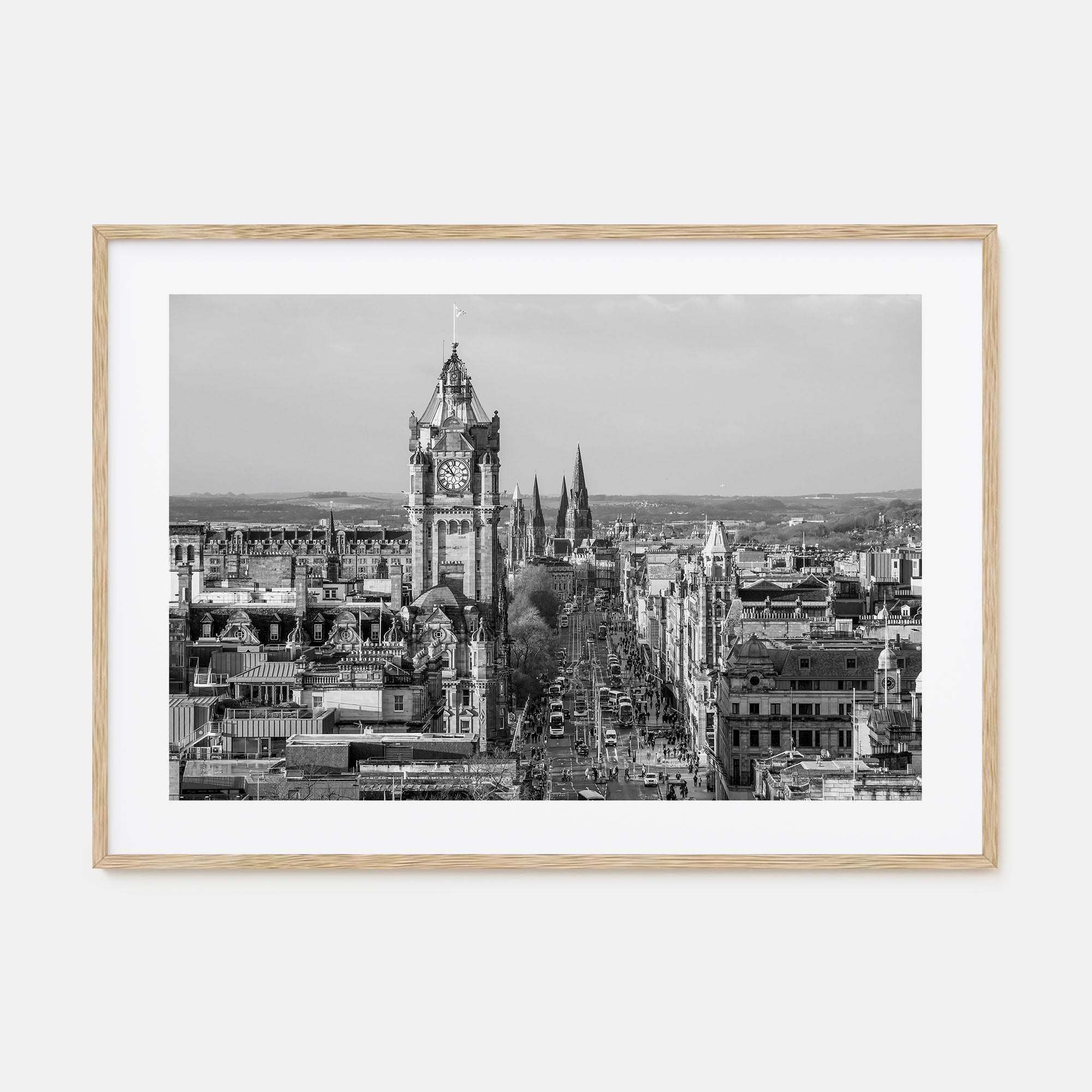 Edinburgh Landscape B&W Poster