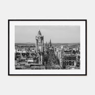 Edinburgh Landscape B&W Poster
