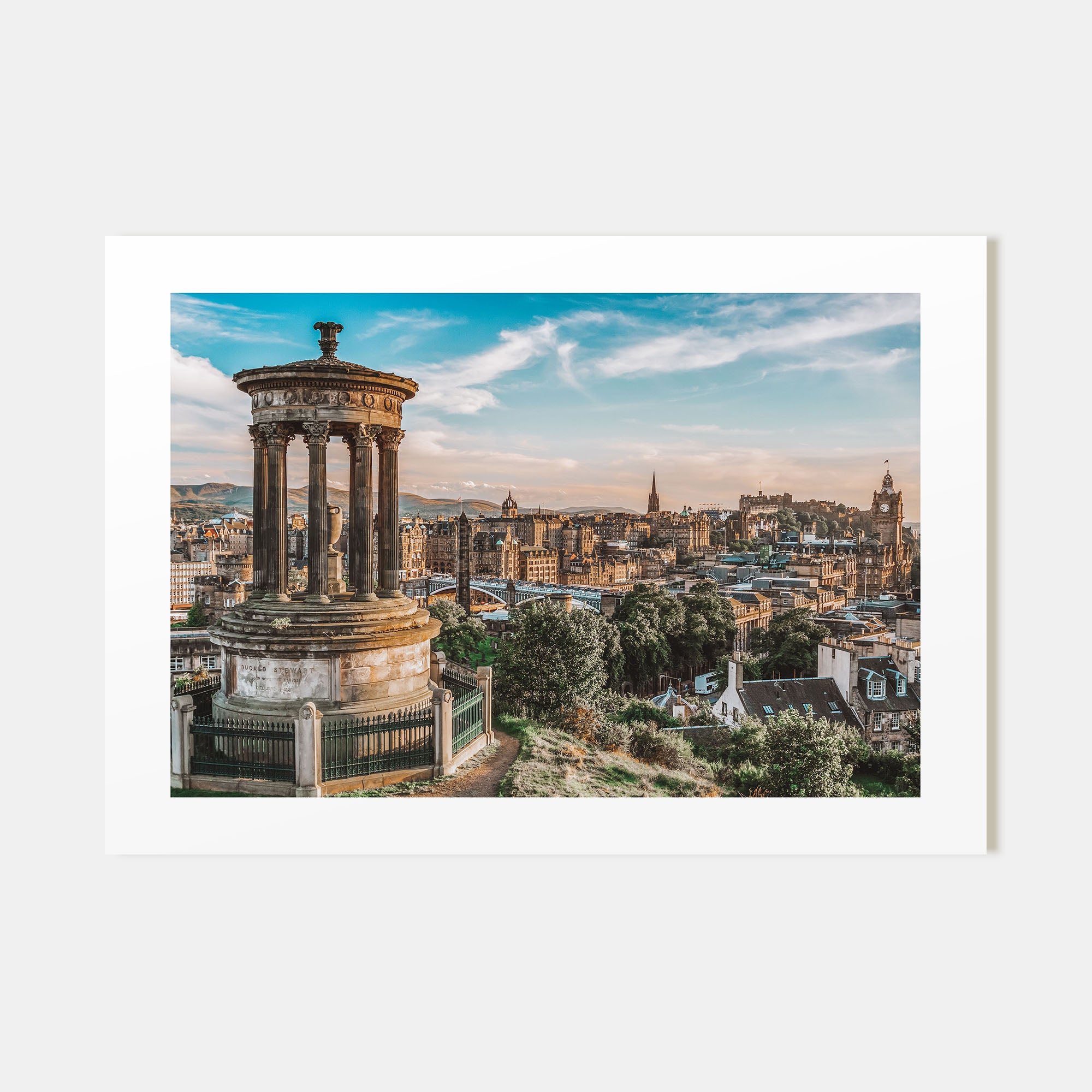 Edinburgh Landscape Color Poster