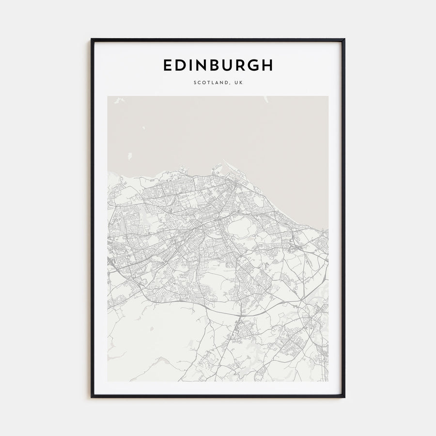 Edinburgh Map Portrait Poster