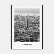 Edinburgh Portrait B&W No 1 Poster