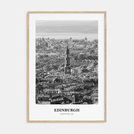 Edinburgh Portrait B&W No 1 Poster