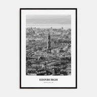 Edinburgh Portrait B&W No 1 Poster