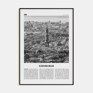 Edinburgh Travel B&W No 2 Poster